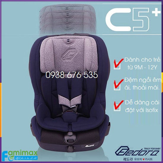 Ghế ngồi ô tô Fedora C5+ Isofix