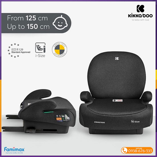 Ghế ngồi ô tô Kikkaboo i-Boost i-Size