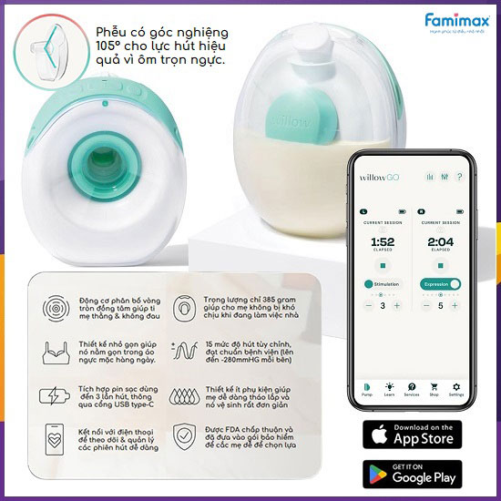 Máy hút sữa không dây Willow Go