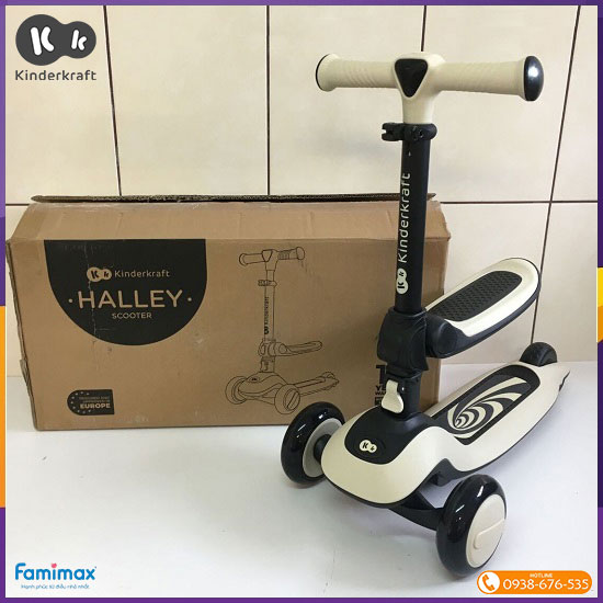 Xe scooter 2 trong 1 Kinderkraft Halley