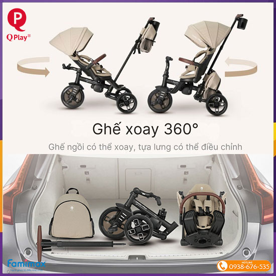 Xe đạp 3 bánh Qplay Comfo Max