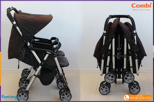 Xe đẩy đôi Combi Spazio Duo