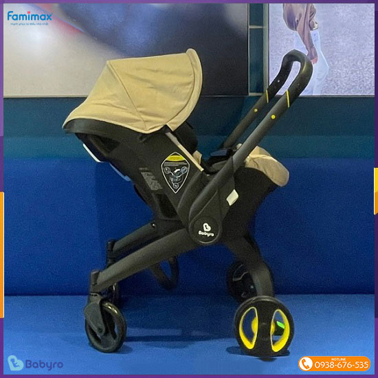 Ghế ngồi ô tô kết hợp xe đẩy Babyro