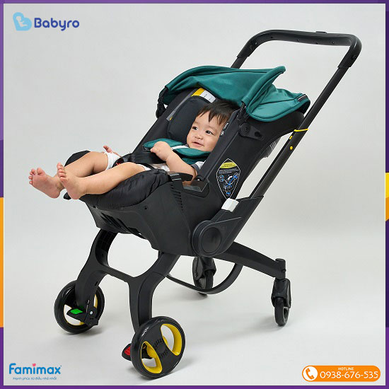 Ghế ngồi ô tô kết hợp xe đẩy Babyro