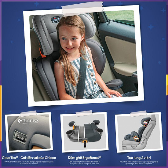 Ghế ngồi ô tô Chicco Kidfit Cleartex Plus