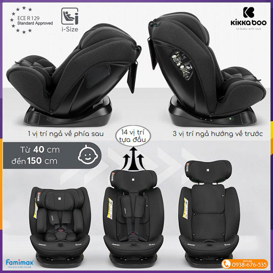 Ghế ngồi ô tô Kikkaboo i-Explore²