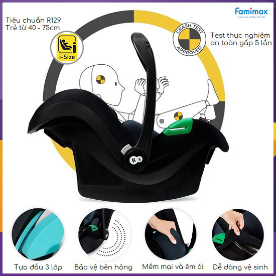 Ghế ngồi ô tô sơ sinh Kinderkraft Mink Pro