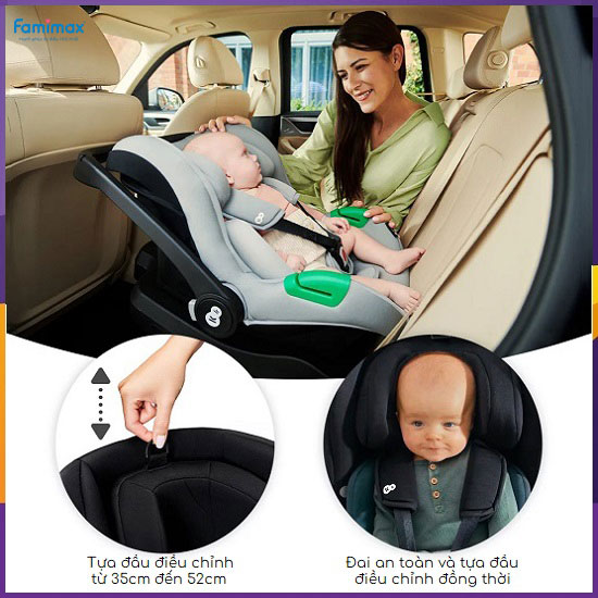 Ghế ngồi ô tô sơ sinh Kinderkraft Mink Pro