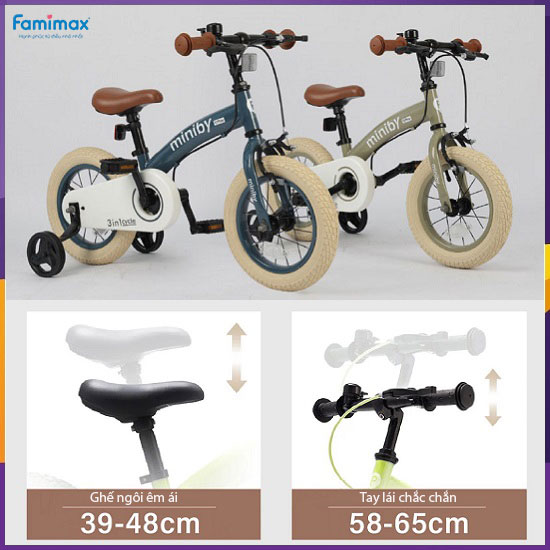 Xe đạp trẻ em 3-5 tuổi Qplay Miniby 3-in-1
