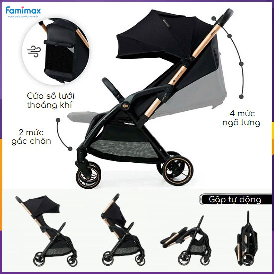 Xe đẩy gấp gọn KinderKraft Apino