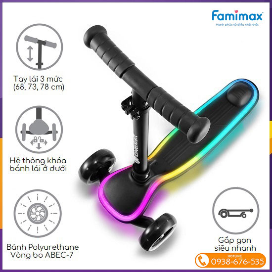 Xe scooter gấp gọn Kinderkraft Raket