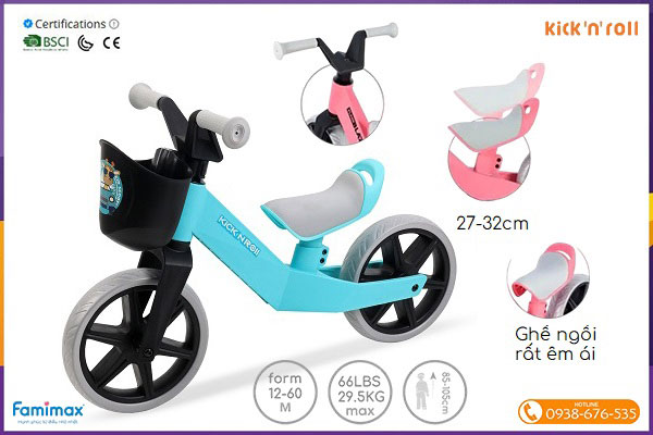 Xe chòi chân cho bé 1.5 tuổi Kick'n'roll TB02