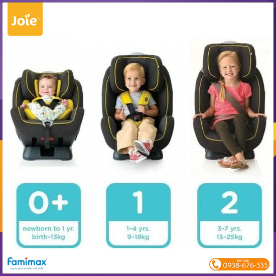 Ghế ngồi ô tô Joie Stages (0-7 tuổi)