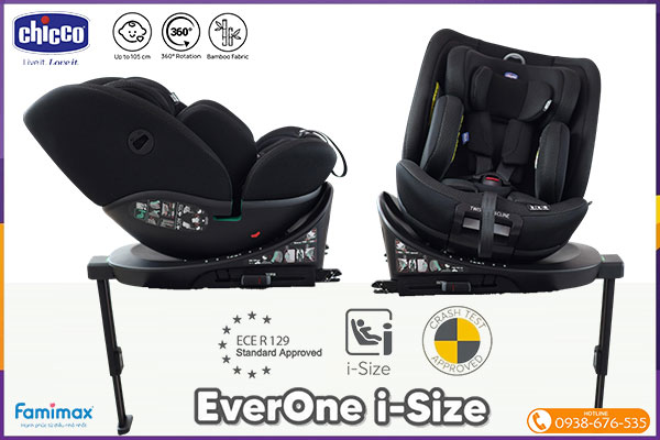 Ghế ngồi ô tô xoay 360 Chicco Everone