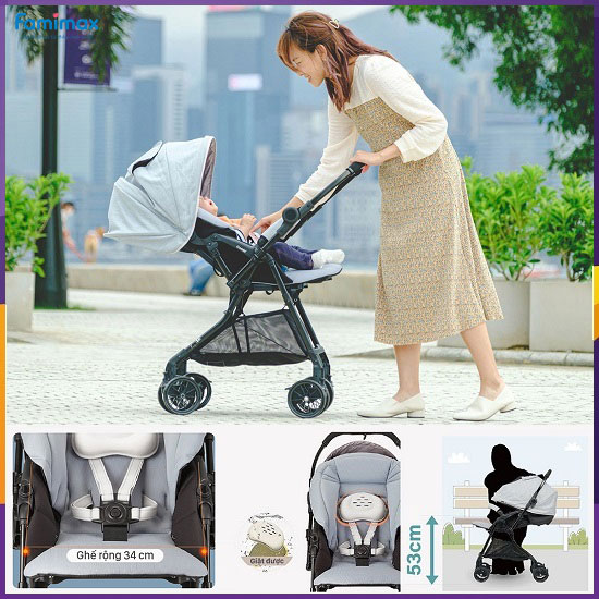 Xe đẩy Combi Neyo Compact 4Cas