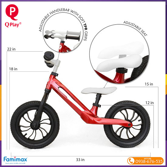 Xe thăng bằng cho bé 3 tuổi QPlay Racer