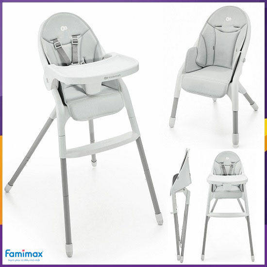 Ghế ăn dặm 2in1 Kinderkraft Dinnly
