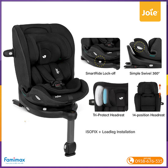 Ghế ngồi ô tô Joie i-Pivot Grow