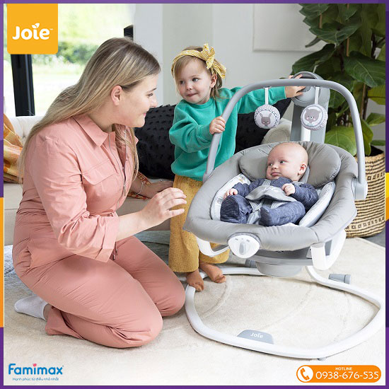 Nôi đưa tự động Joie Serina 2in1