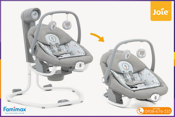 Nôi đưa tự động Joie Serina 2in1