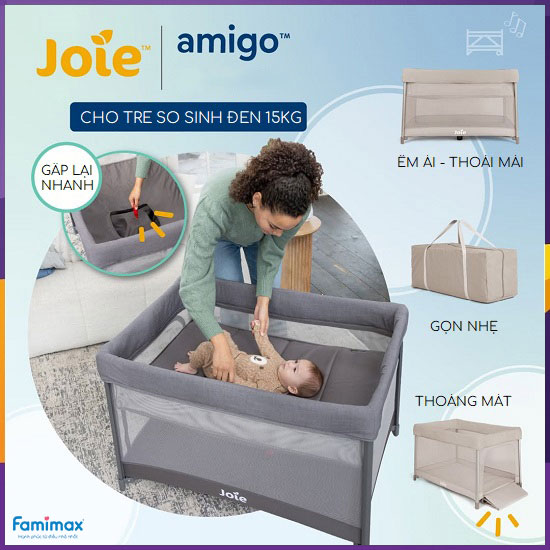 Nôi gấp gọn du lịch Joie Amigo