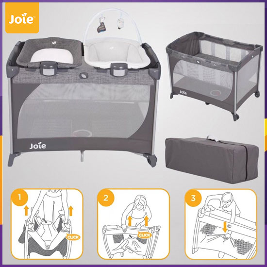 Nôi cũi Joie Commuter Change & Snooze