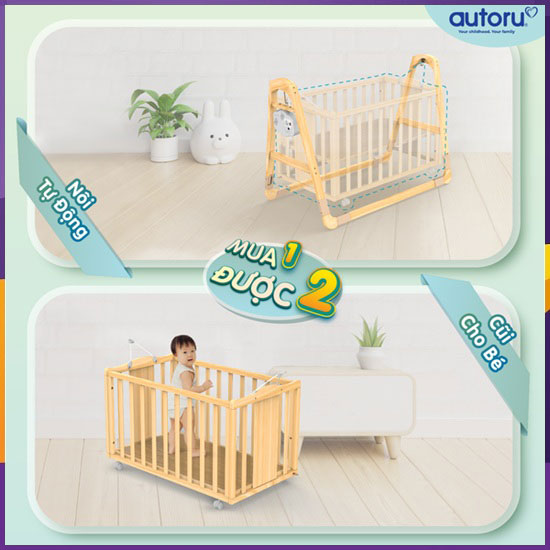 Nôi gỗ tự động Autoru Z5