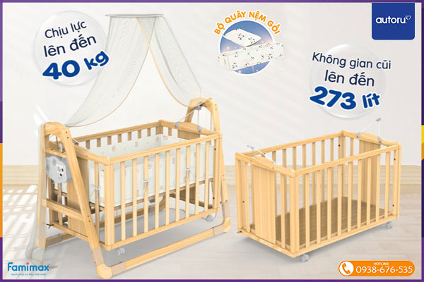 Nôi gỗ tự động Autoru Z5