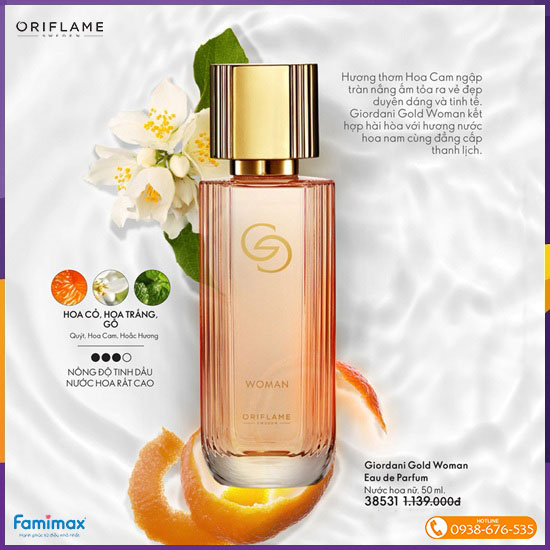 Nước hoa nữ Oriflame Giordani Gold Woman