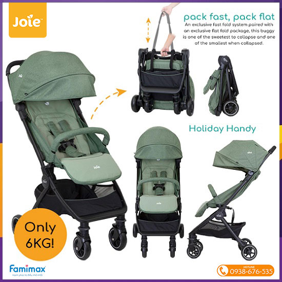 Xe đẩy gấp gọn Joie Pact 2025
