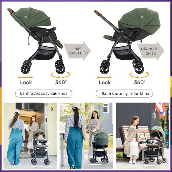 Xe đẩy Joie Sma Baggi 4WD Drift