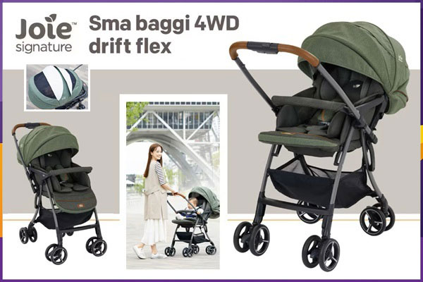Xe đẩy Joie Sma Baggi 4WD Drift