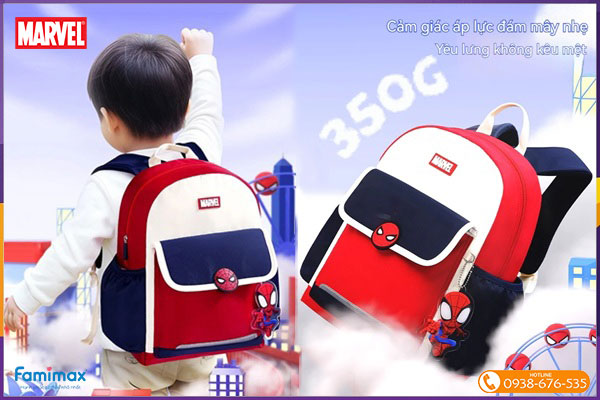 Balo siêu nhẹ cho bé tiểu học Marvel & Disney
