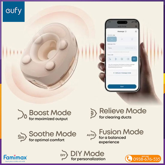 Máy hút sữa không dây eufy S2 Pro