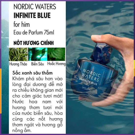 Nước hoa nam Oriflame Nordic Waters Infinite