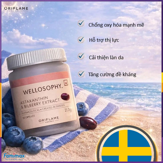 Thực phẩm chức năng đẹp da Oriflame Wellosophy