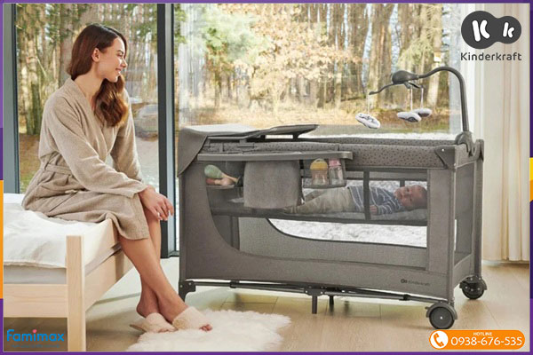Nôi cũi gấp gọn Kinderkraft JOY²