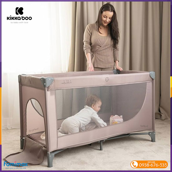 Giường cũi gấp gọn Kikkaboo So Gifted