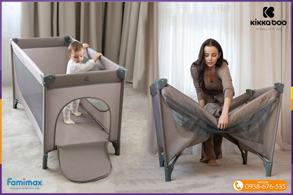 Giường cũi gấp gọn Kikkaboo So Gifted