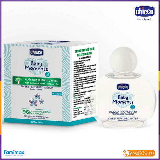 Nước hoa cho bé hương tự nhiên Chicco 0+ 100ML