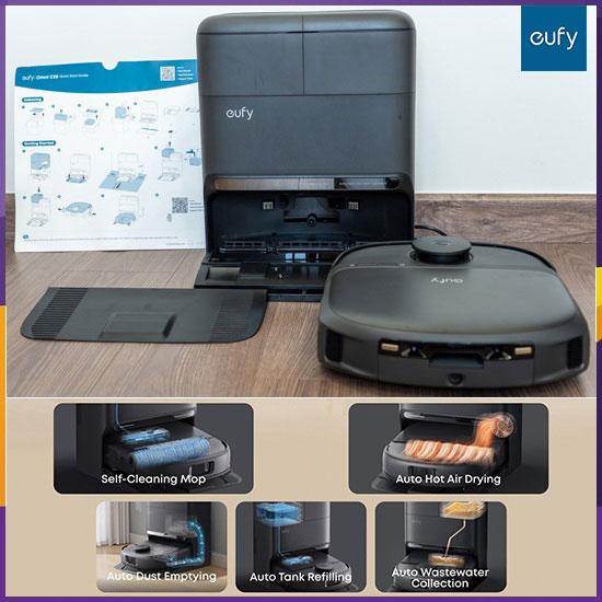 Robot hút bụi lau nhà eufy C28 Omni
