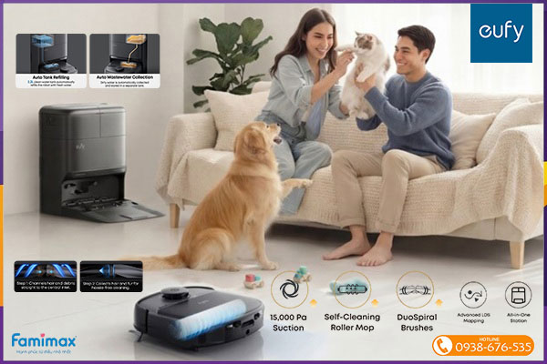 Robot hút bụi lau nhà eufy C28 Omni
