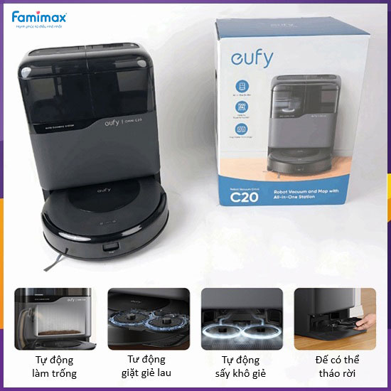 Robot hút bụi lau nhà eufy Omni C20