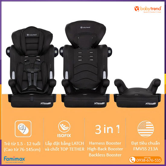 Ghế ngồi ô tô Baby Trend Hybrid SI 3-in-1
