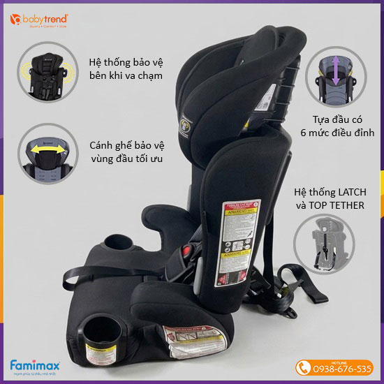 Ghế ngồi ô tô Baby Trend Hybrid SI 3-in-1