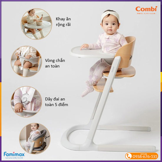 Ghế ăn dặm đa năng Combi Everseat