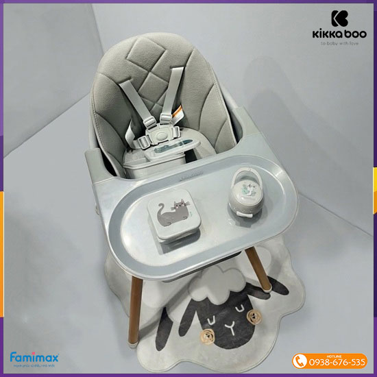 Ghế ăn dặm đa năng Kikkaboo Woody 6-in-1