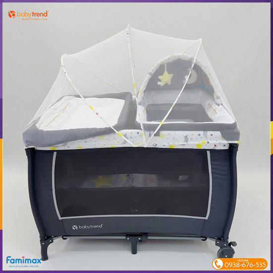 Nôi cũi gấp gọn Baby Trend Lil Snooze Deluxe II