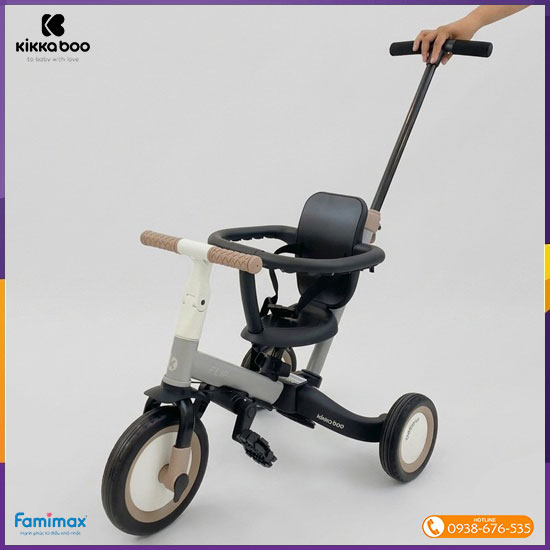 Xe đạp 3 bánh có tay đẩy KikkaBoo Flip 5-in-1