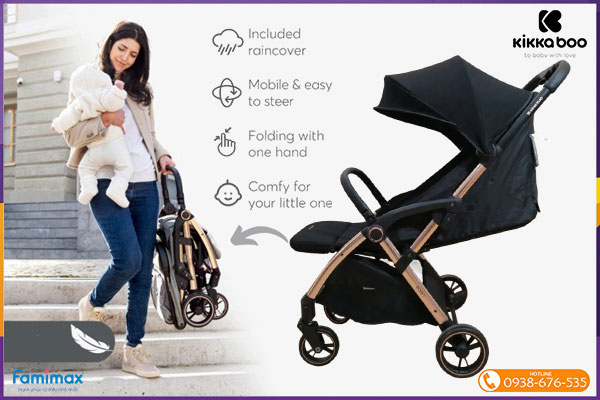 Xe đẩy gấp gọn Kikkaboo Eden